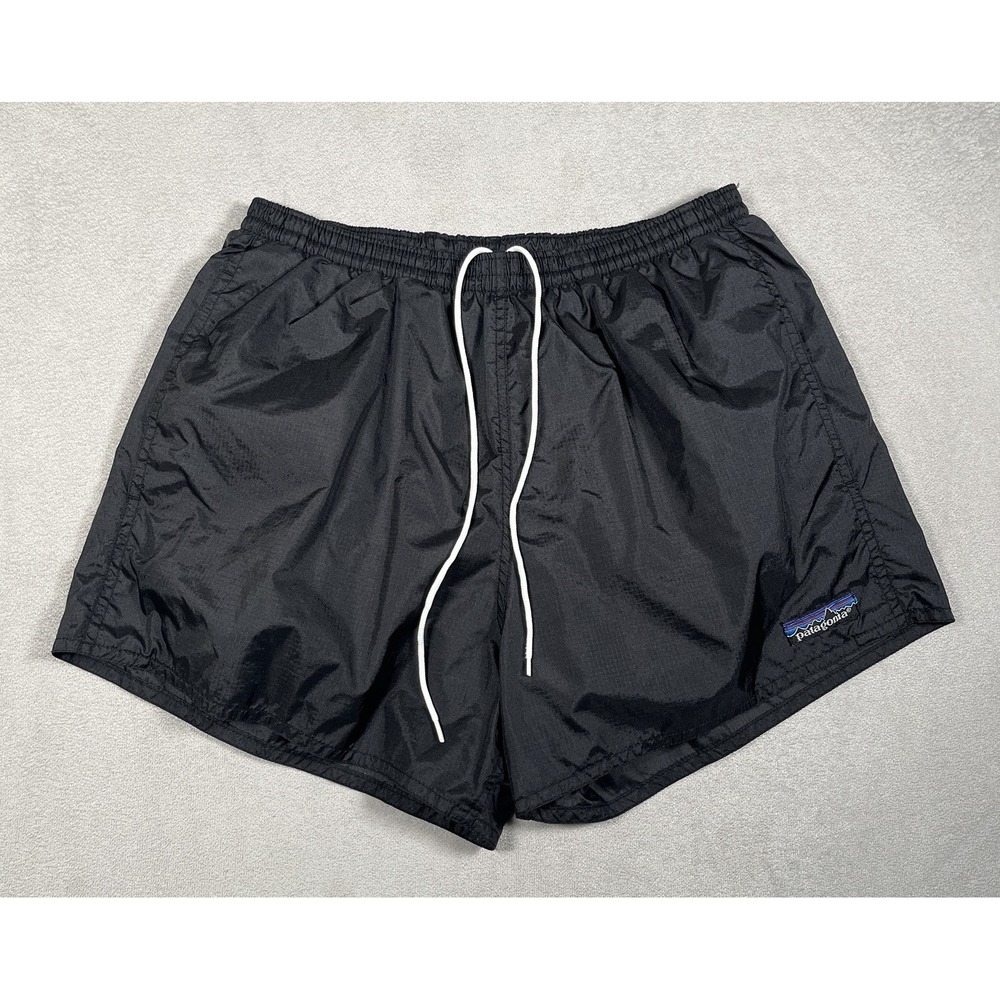Vintage Patagonia Baggies Shorts Womens Small Black Nylon Swim Running 3"